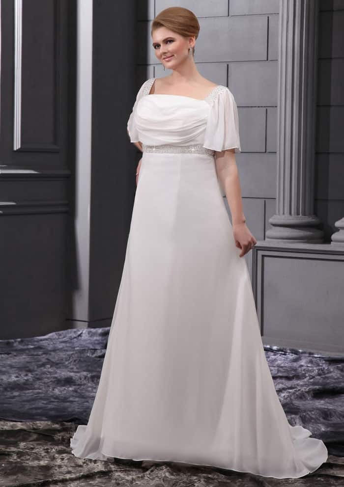 Fantastic Plus Size Wedding Dress with Sleeves