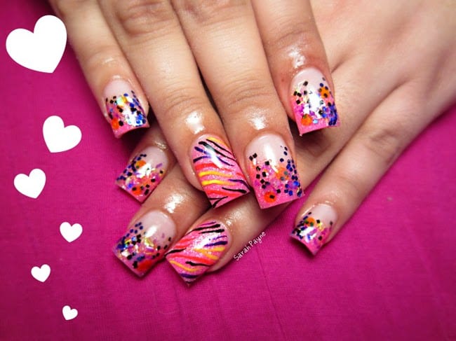 Valentines Day Acrylic Nail Design Ideas 2016