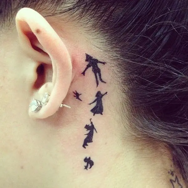 Creative Small Tattoo Trend on Ear 2016