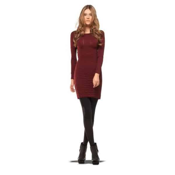 Girls Long Sleeve Dress With Tights and Boots 2016