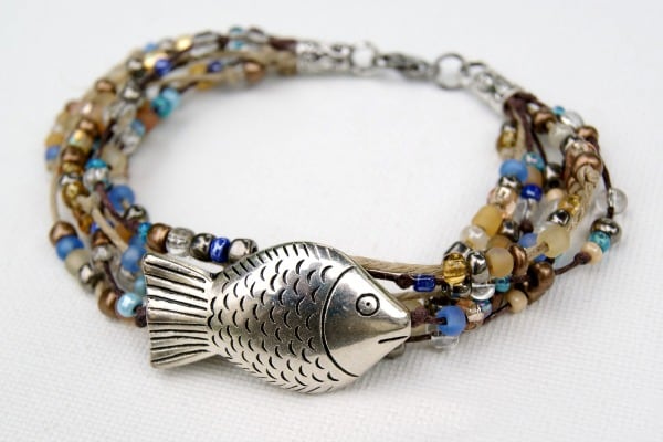 New Fish and Seed Bead Bracelet for Girls 2016