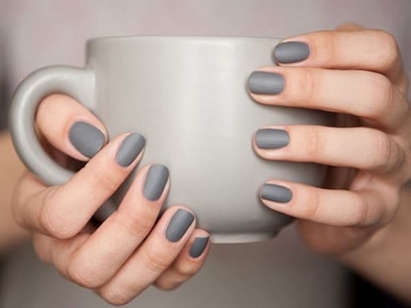 Unique Dark Grey Nail Colors for Winter