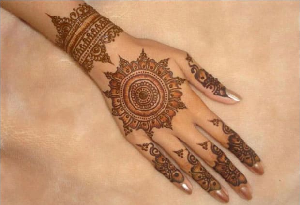 Amazing Circle Mehndi Designs for Hands