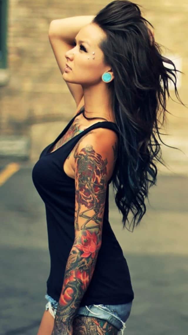 Arm Sleeve Tattoos for Girls 2016