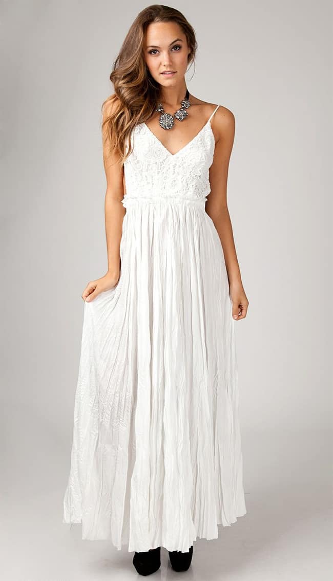 Beautiful White Summer Maxi Dresses Ideas