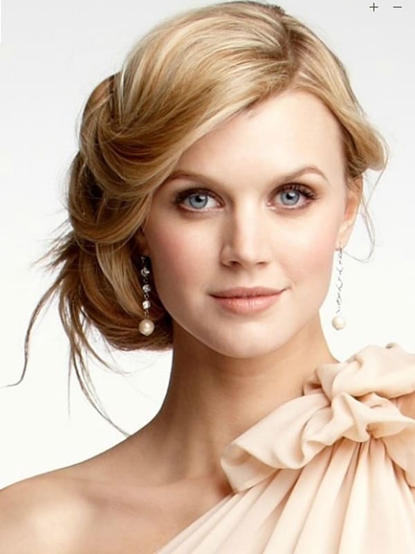 Cool Half Updo Hairstyles for Round Faces