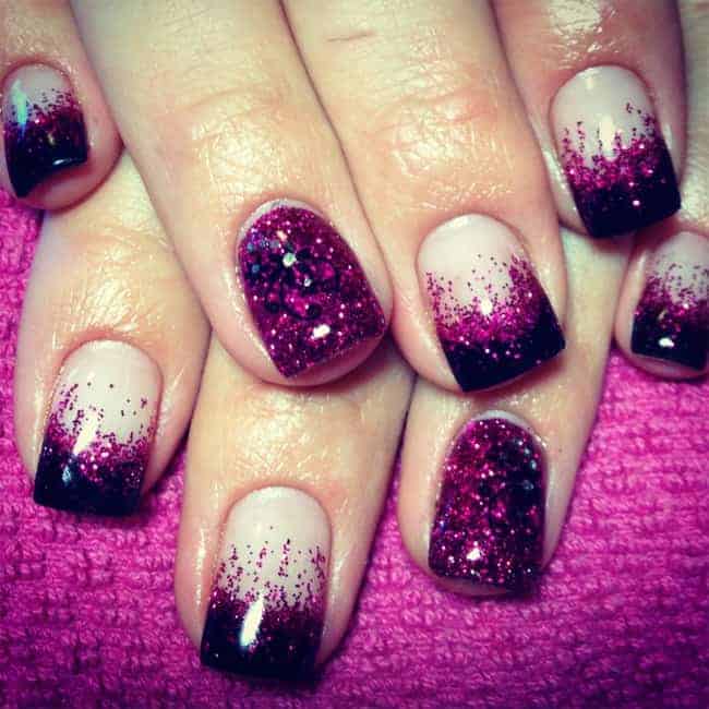 22 Brilliant Glitter Nail Art Designs Pictures - SheIdeas