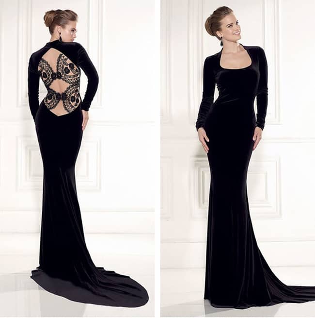 Great Black Long Dress for Evening Party