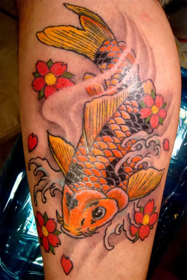 Great Koi Fishes Tattoos Ideas