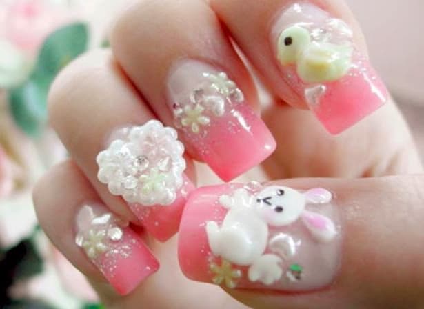 Latest 3D Nail Salon Designs 2016-17