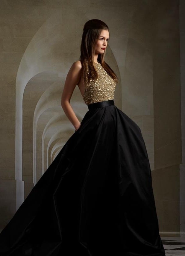 Latest Black Evening A-line Dresses 2016