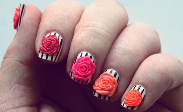 Summer 3D Nail Designs for Short Nails