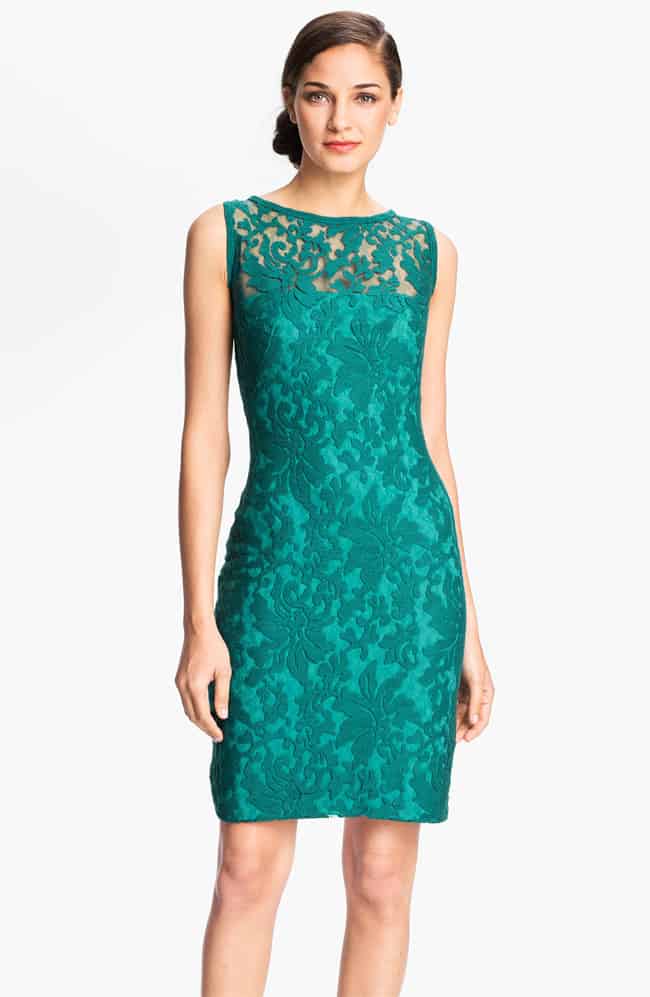 Aqua Blue Lace Dress for Wedding