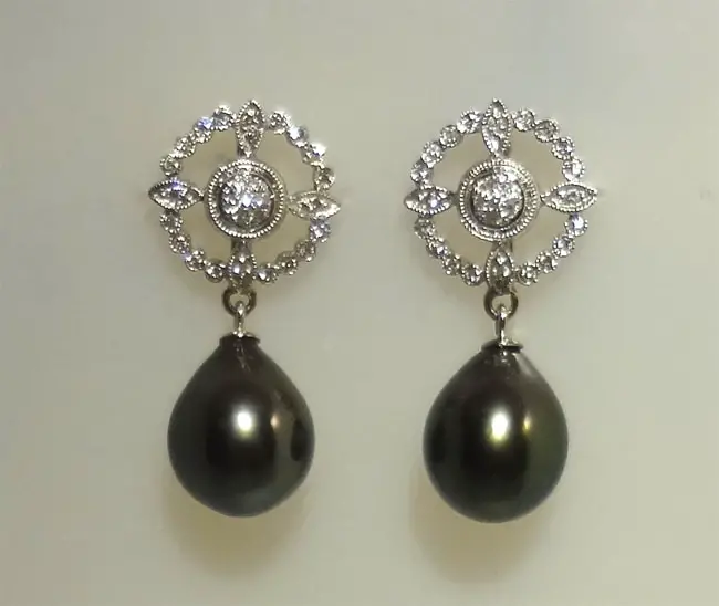 Attractive Black Pearl Earring Ideas 2018