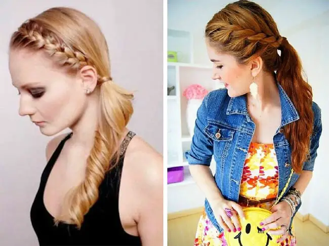 Beautiful Braided Side Ponytail Hairstyles Ideas