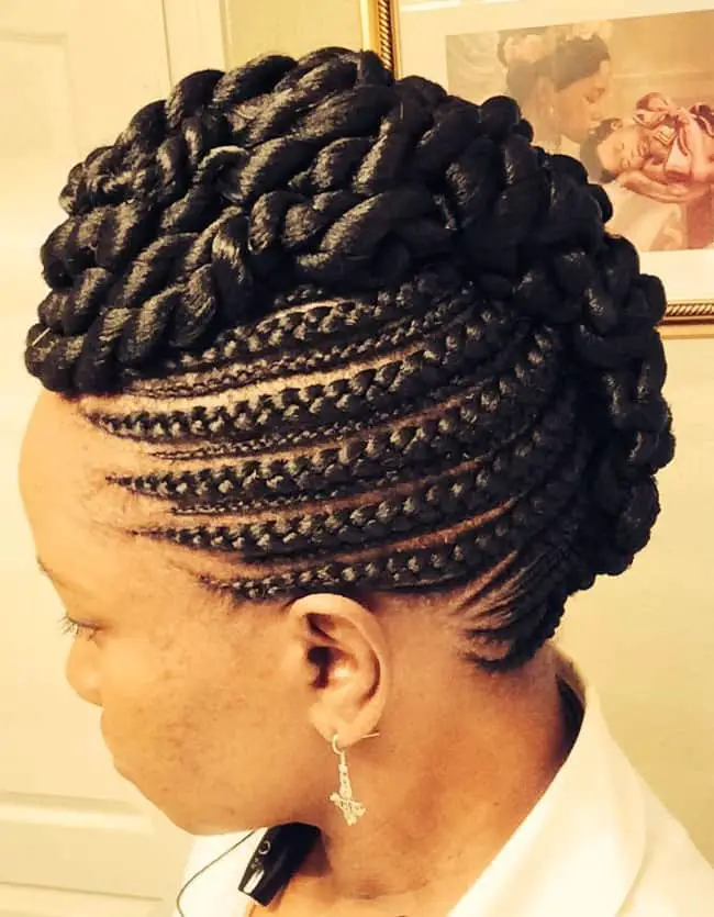 Updo Braid Hairstyles With Weave