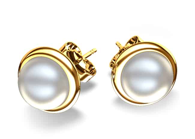 Bridal Gold Pearl Earring Jewellery