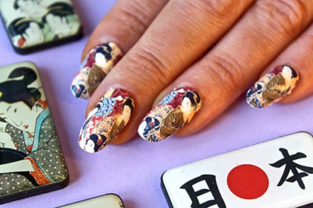 Elegant Japanese Nails Designs for Party