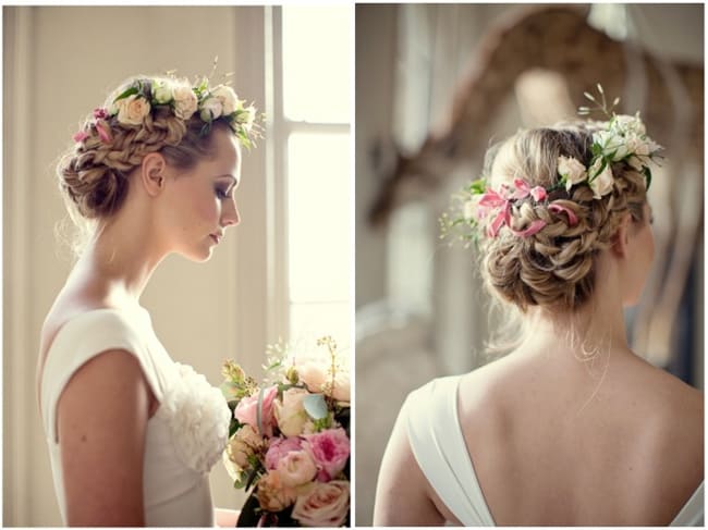 Excellent Braided Hairstyle for Bride