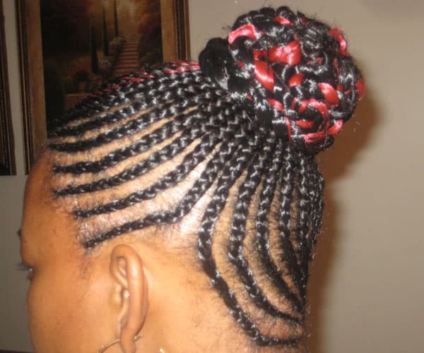 Fantastic Braided Bun Cornrow Hairstyles