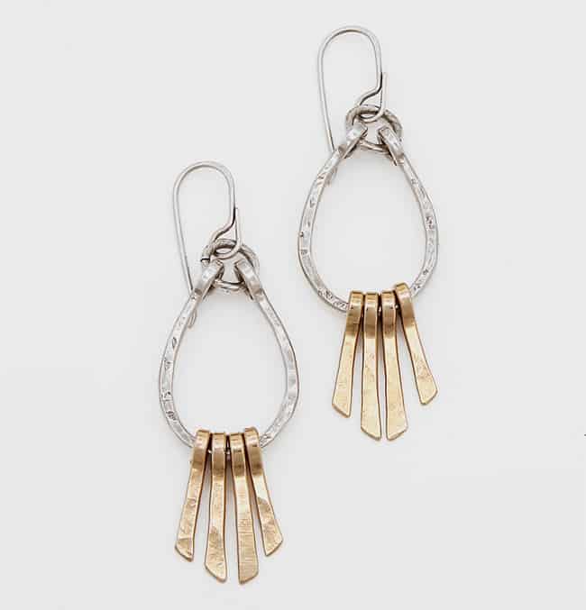 Trendy Mixed Metal Earring for Party