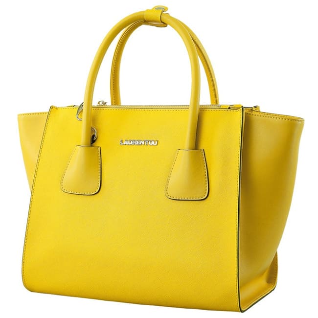 Yellow Leather Tote Handbags for Party 2016