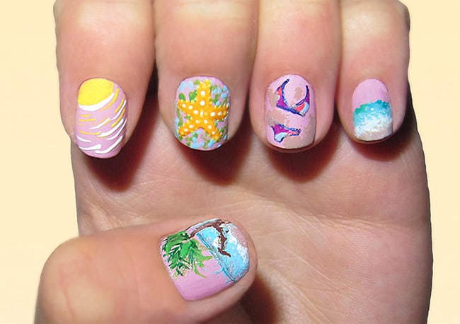 Awesome Summer Beach Nail Art Designs