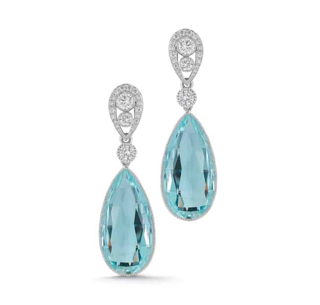 Cool Bella Verso Aquamarine Drop Earrings