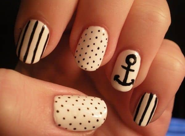 Cool Black and White Nail Patterns 2016