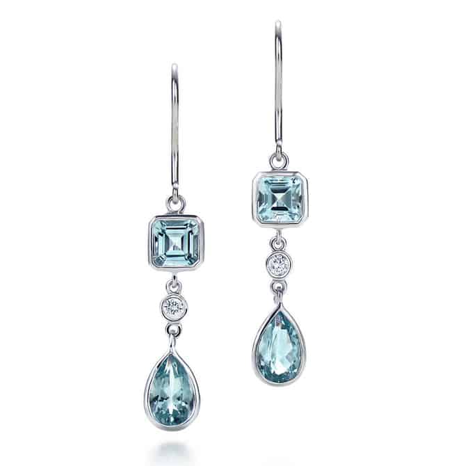 Elegant Female Aquamarine Earring Designs