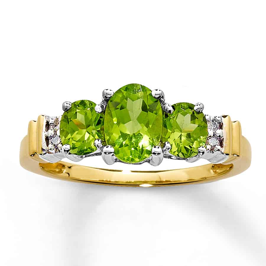 Golden Peridot Engagement Rings for Wedding 2016-17