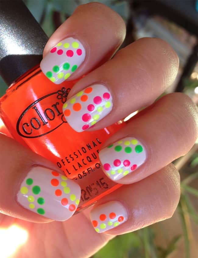 Good Neon Nail Pattern Fashion for Girls