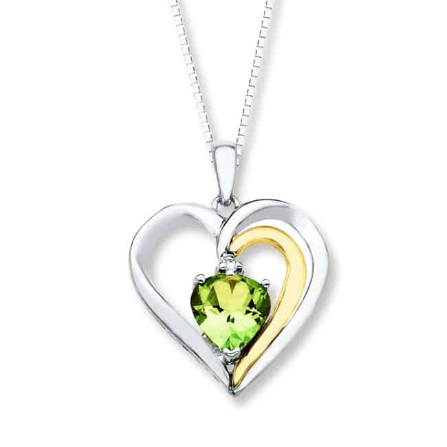 Heart Shaped Peridot Jewelry Designs