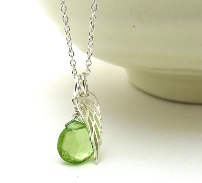 Lime Green Peridot Pendant Jewelry Ideas