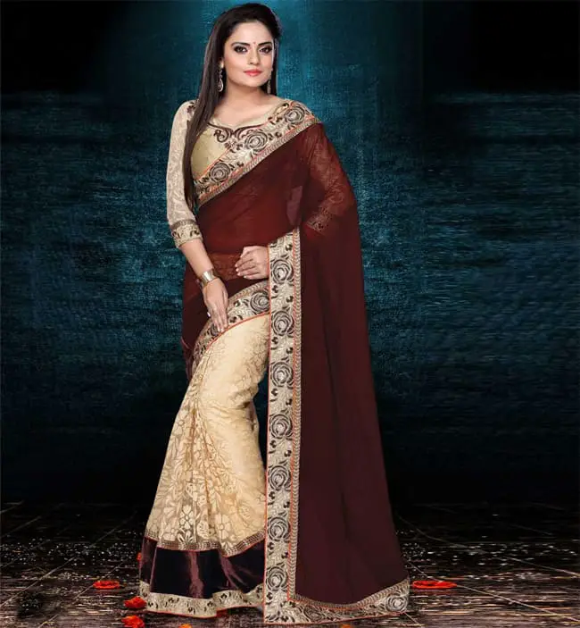 party wear celebrity sarees