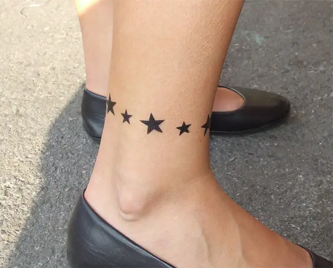 Stars Bracelet Tattoo Ideas for Women