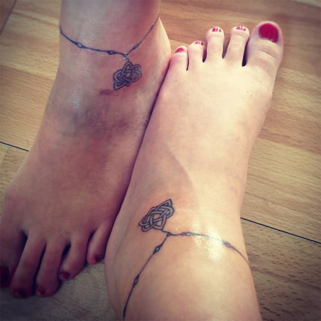 ankle bracelet tattoo designs