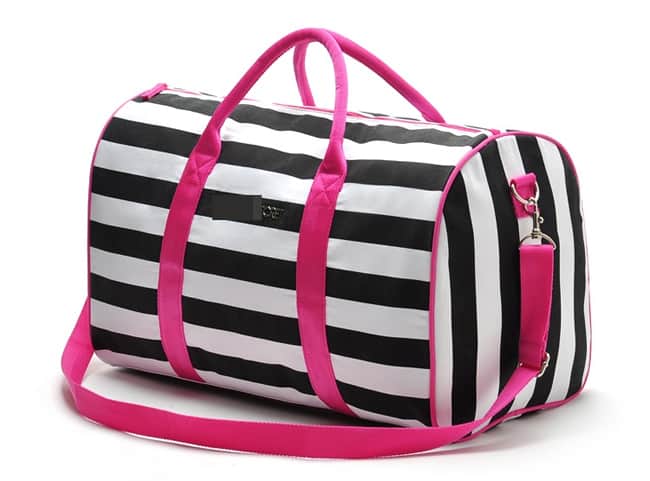 Women Luggage Stripe Travel Handbag Ideas