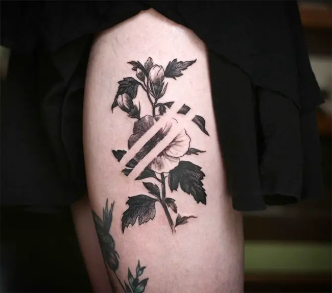 40 Captivating Negative Space Tattoos Sheideas