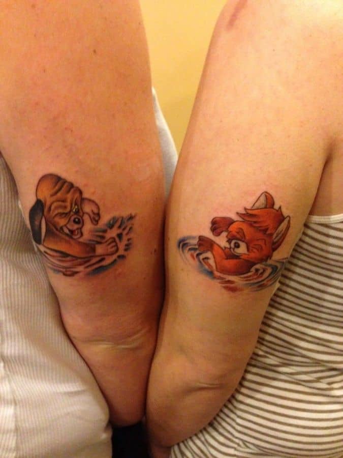 Awesome Armband Boyfriend and Girlfriend Tattoos