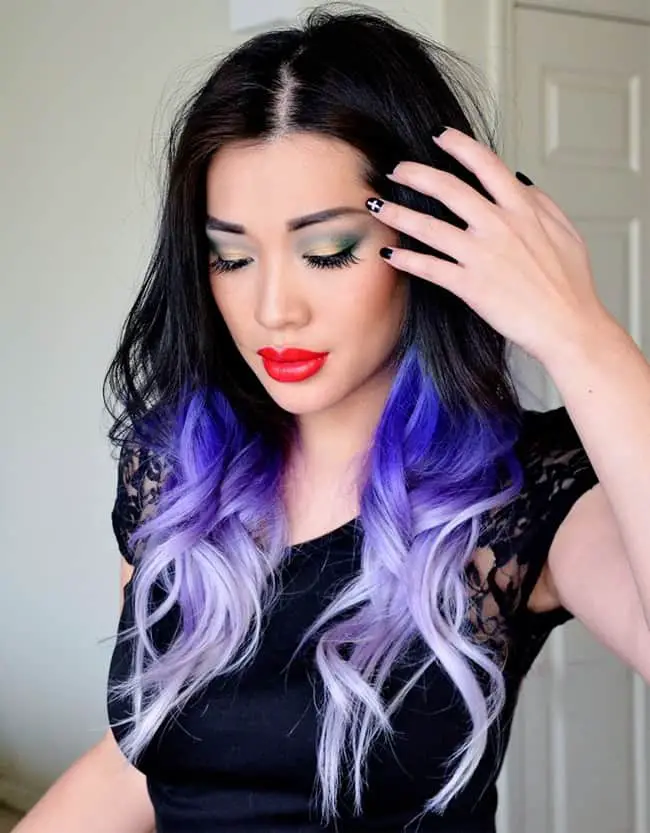 Awesome Blue Long Hair Streaks for Girls 2016