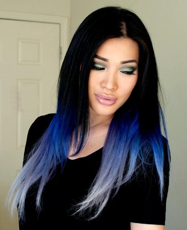 Top 25 Blue Hair Streaks Ideas for Girls - SheIdeas