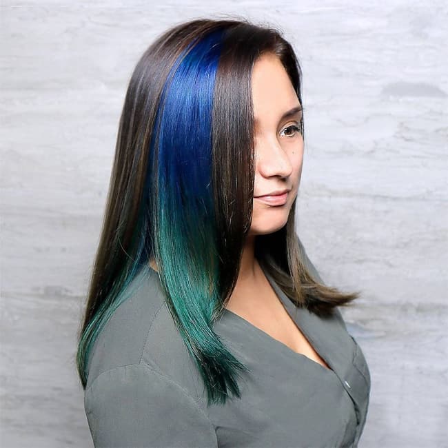 Top 25 Blue Hair Streaks Ideas for Girls – SheIdeas