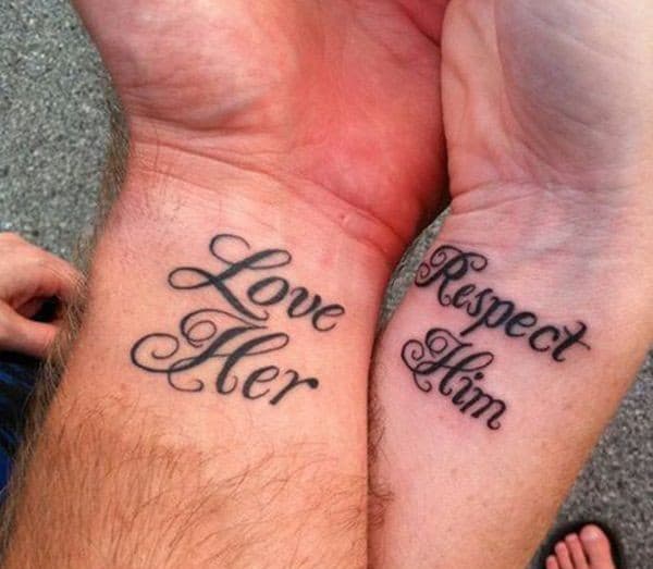 50 Cute Boyfriend and Girlfriend Tattoos SheIdeas