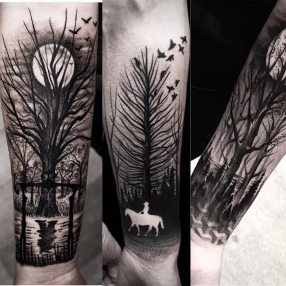 40 Captivating Negative Space Tattoos SheIdeas