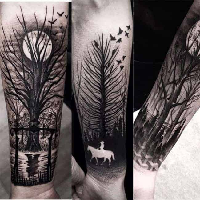 13 Captivating Negative Space Tattoos - SheIdeas