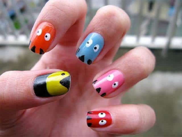 Creative Funky Nail Art Design for Women