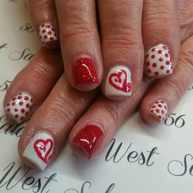 Creative Heart Style Nail Design Trend