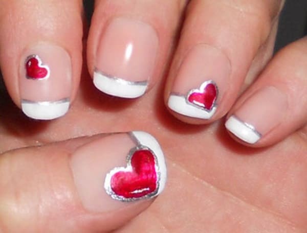 Cute Heart Nail Art Designs for Girls