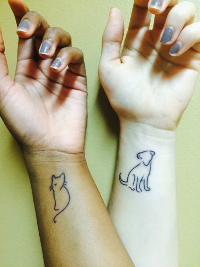 Boyfriend and Girlfriend Tattoos